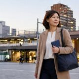 赤羽駅から新宿方面へ通勤し英会話教室を探す大人女性