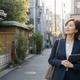 浅草から銀座や渋谷方面の英会話教室を検討する大人女性