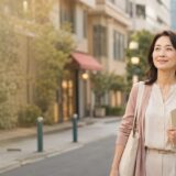 麻布十番で銀座・渋谷方面の英会話教室を検討する大人女性