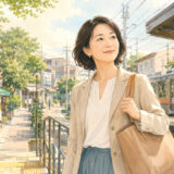 永福町から井の頭線で渋谷の英会話教室へ通う大人女性