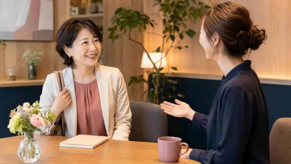 予習できなかった日も安心して英会話レッスンを受ける大人の女性
