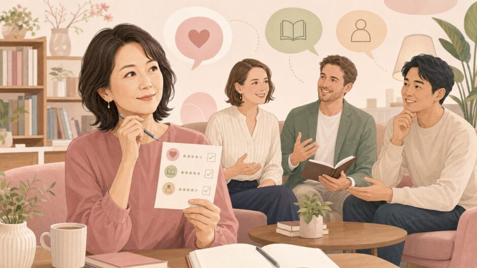 複数の英会話講師を相性や教え方から比較する大人女性