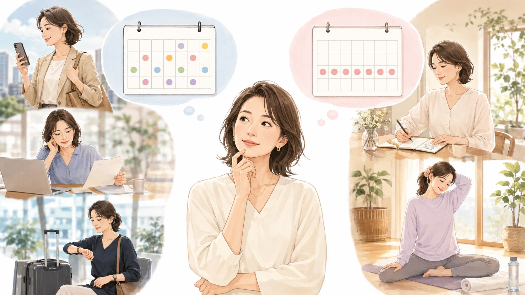 予約制と固定制の英会話レッスンを生活リズムから比較する大人女性