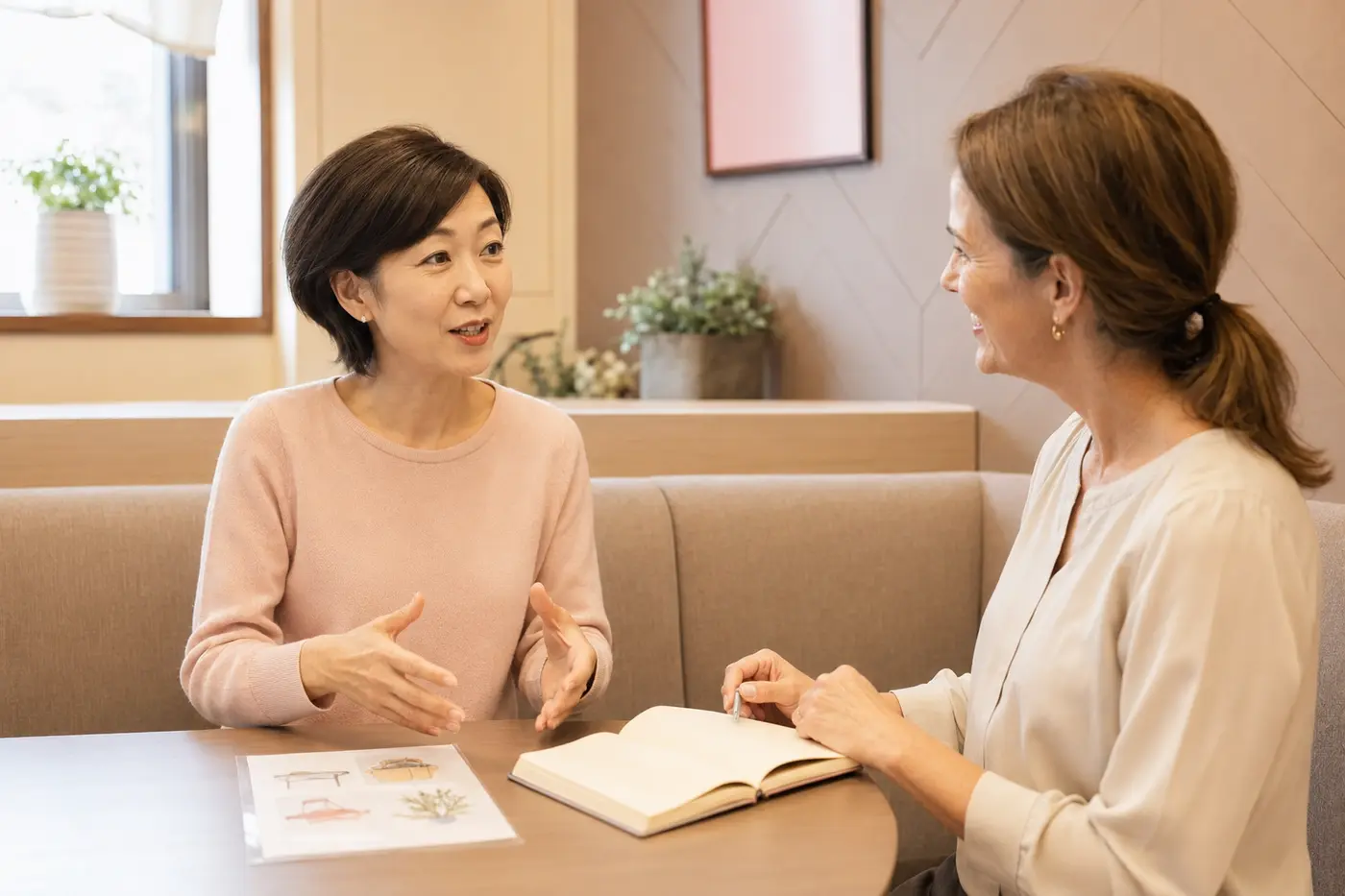 英会話講師の年齢や性別の希望をスタッフへ相談する初心者女性