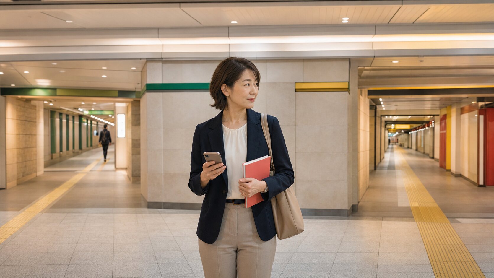 市ヶ谷から新宿・銀座への通学ルートを考える大人女性