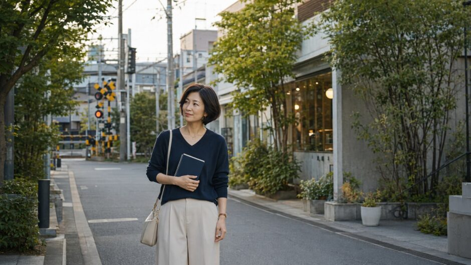 九品仏から二子玉川の英会話教室を検討する大人女性