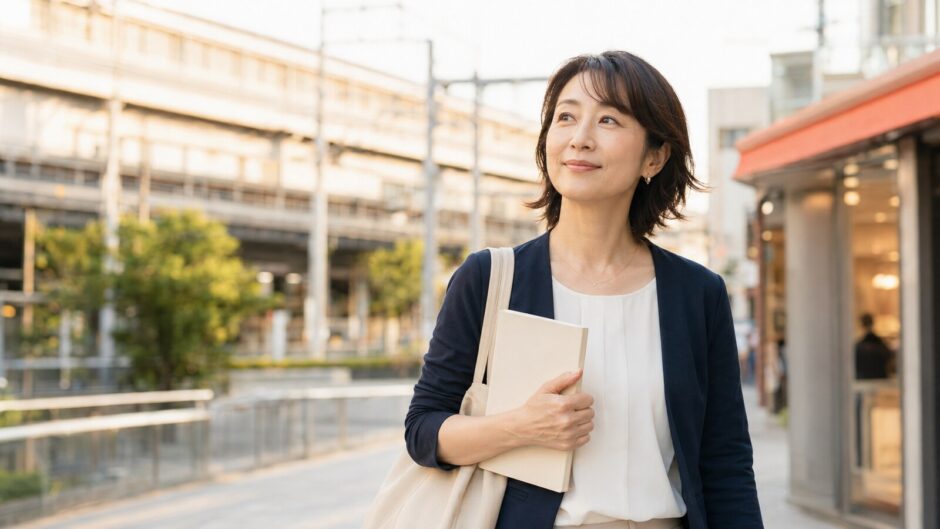 溝の口で英会話教室を探す大人女性