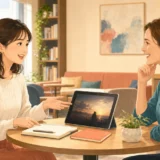 映画や海外ドラマについて外国人講師と英語で話す大人の初心者女性