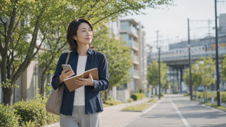 長津田から二子玉川の英会話教室を検討する大人女性
