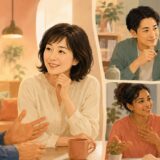 国籍や母語の異なる複数の英会話講師が大人初心者の話を丁寧に聞くレッスン