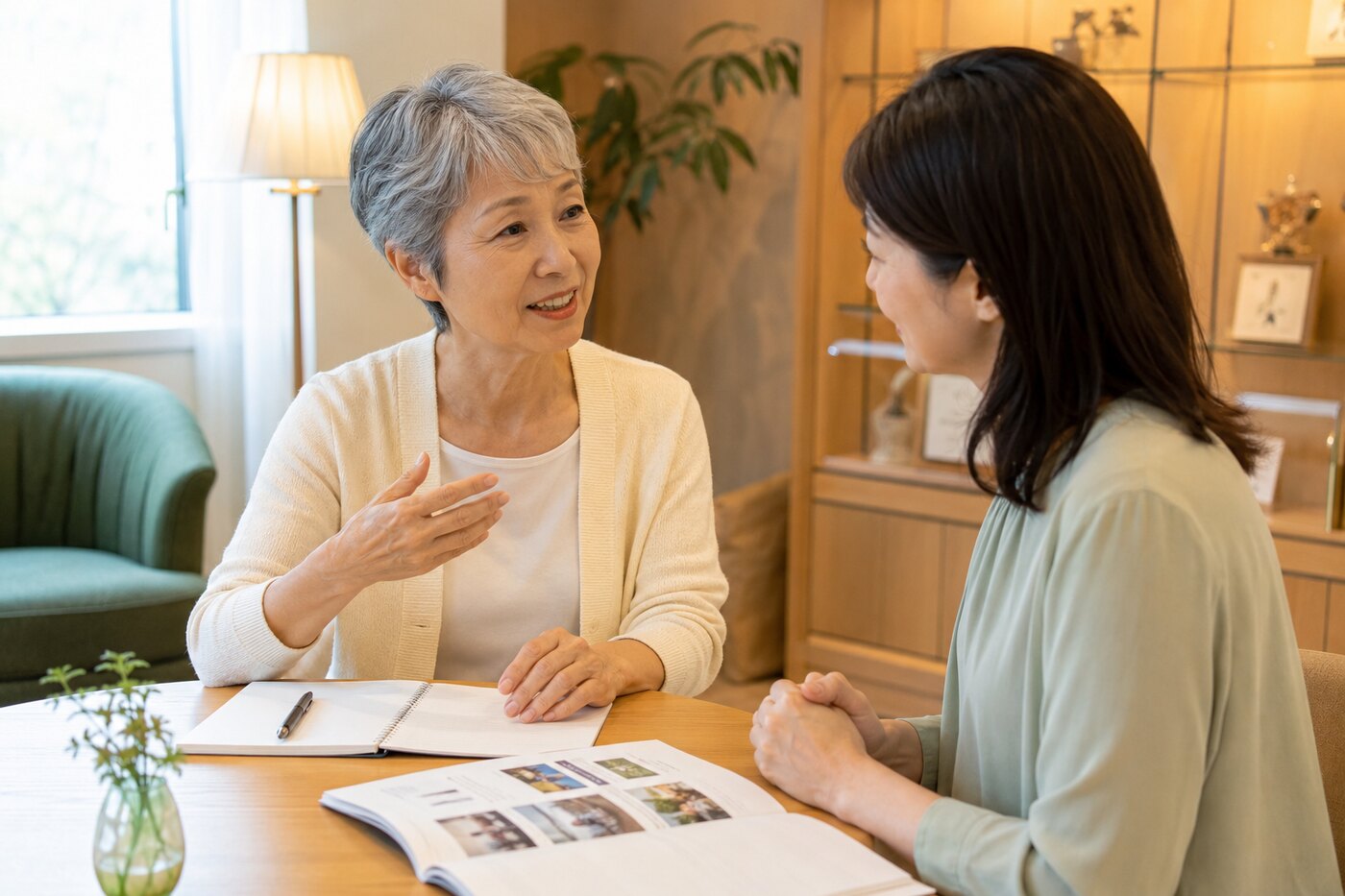 マンツーマン英会話を楽しむ50代・60代の大人女性