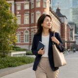 東京駅周辺で英会話教室を探し、銀座への通学を考える大人女性