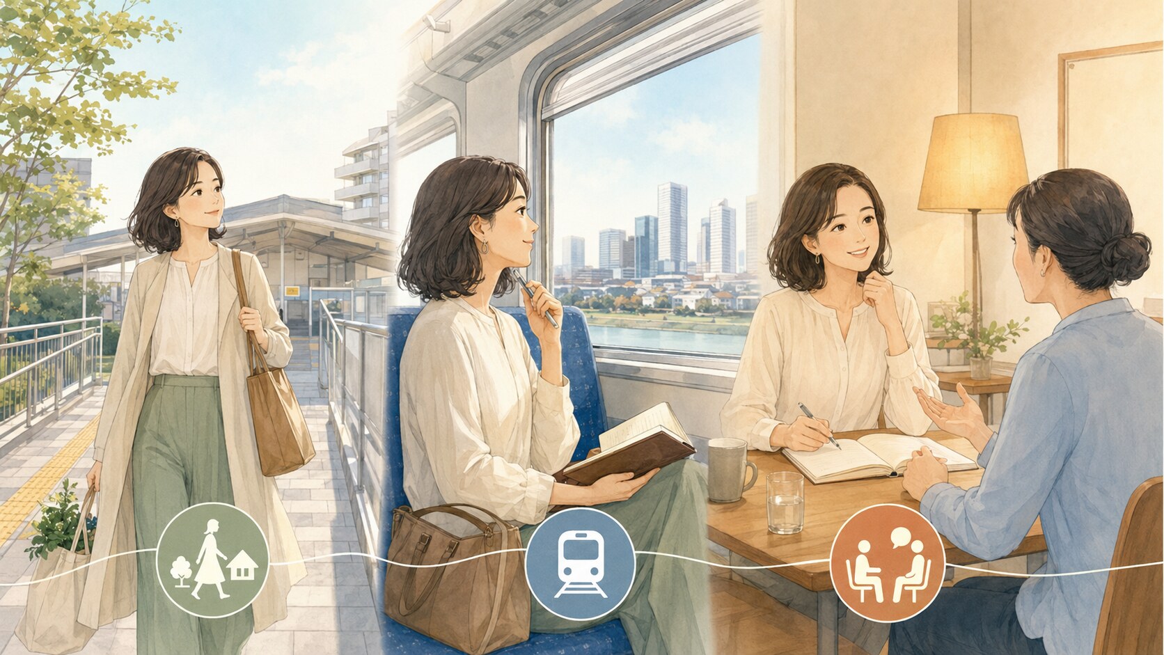 戸塚から横浜へ移動して無理なくマンツーマン英会話へ通う流れ