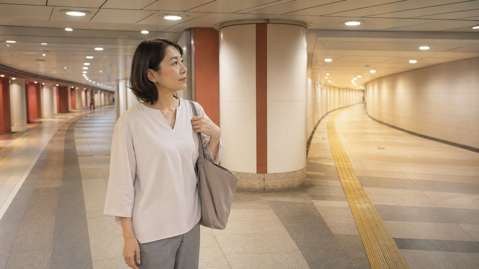 四谷三丁目から新宿・銀座への通学ルートを考える大人女性