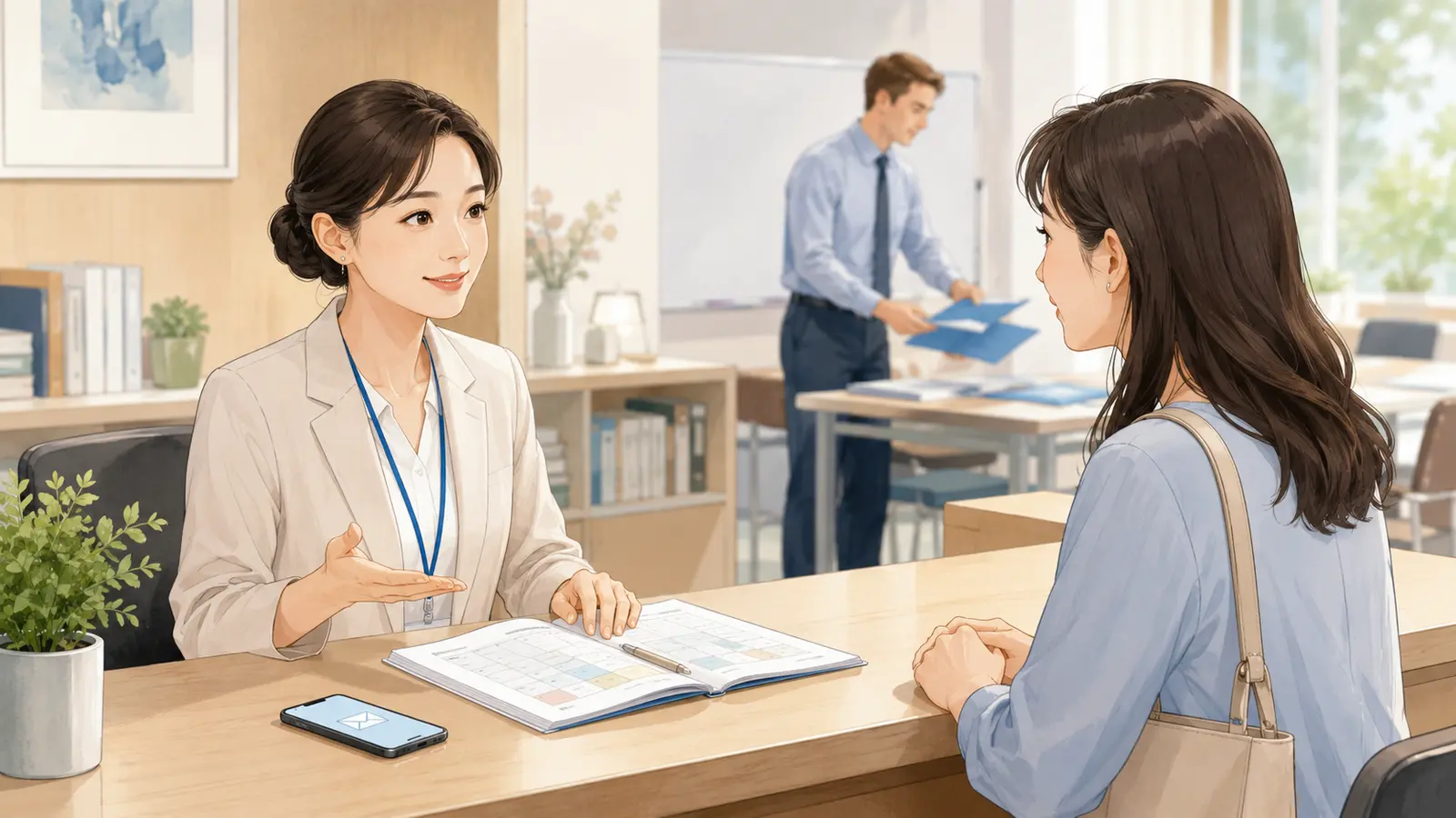 英会話講師との距離感について教室スタッフへ相談する大人初心者