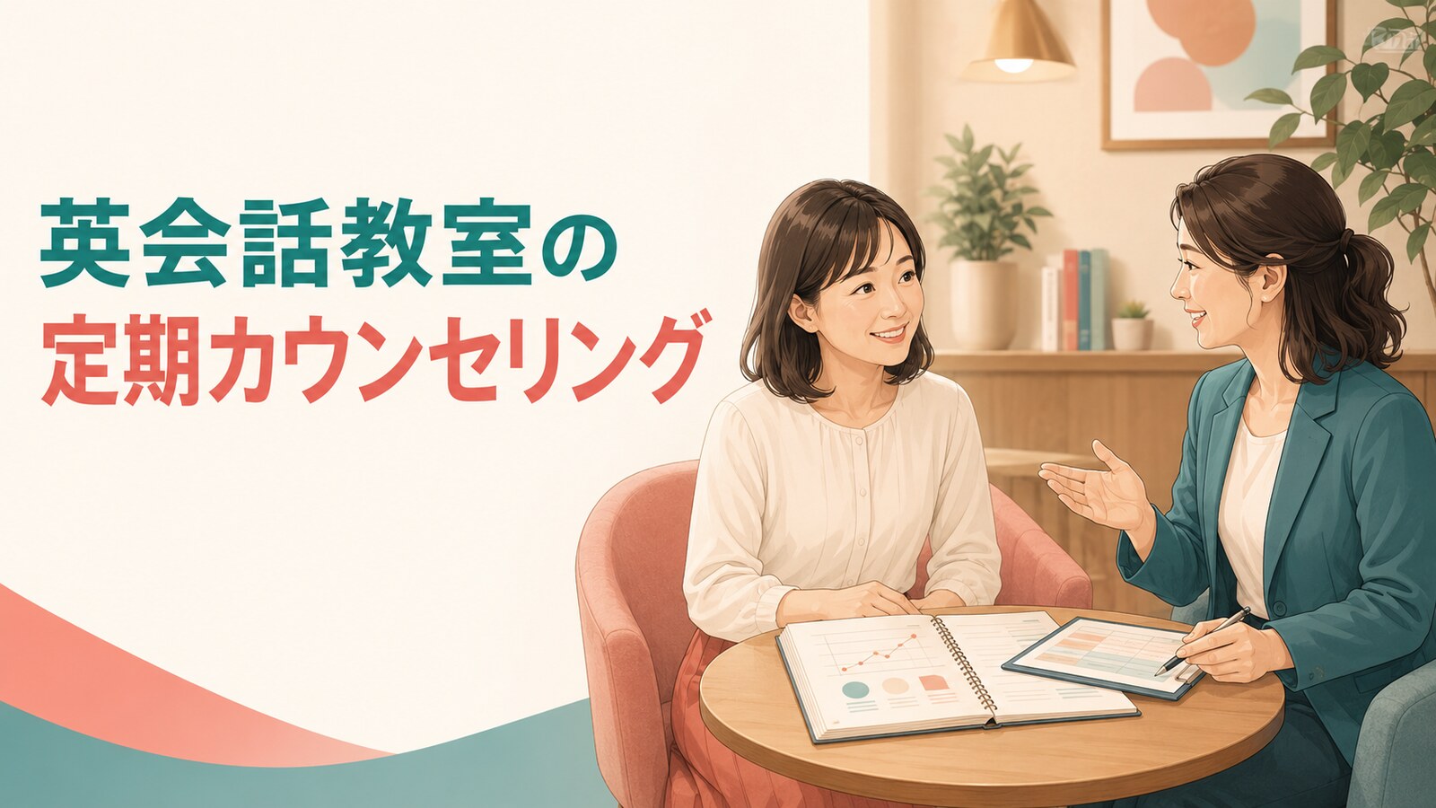 希望曜日と代替時間の予約候補をスタッフと確認する女性