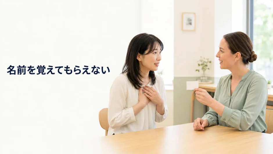 英会話講師に名前を覚えてもらえないときの相談