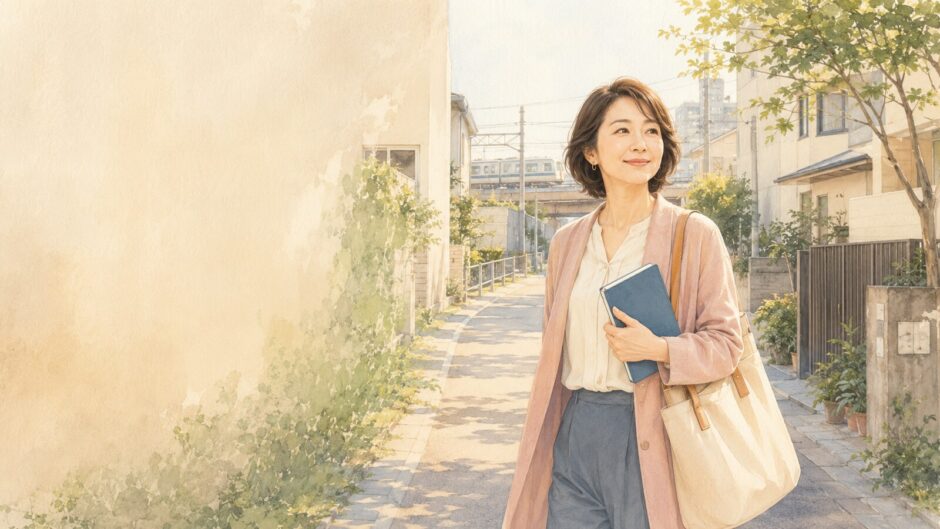 東北沢から英会話教室を探す大人女性