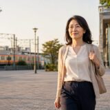 国分寺駅から中央線で新宿の英会話教室へ通う大人女性