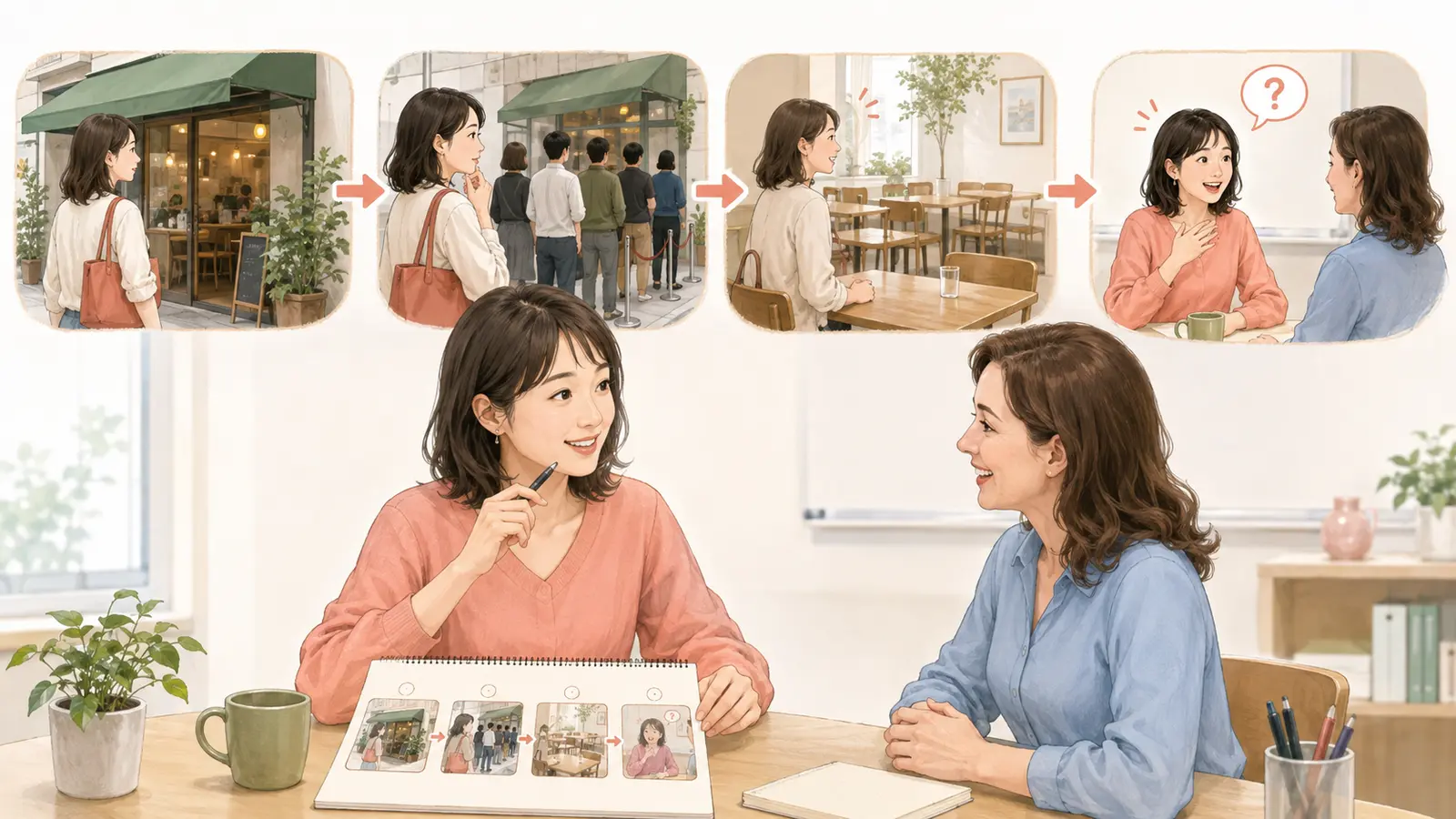 最近驚いたことを出来事・予想・実際・気持ちの順で整理するメモ