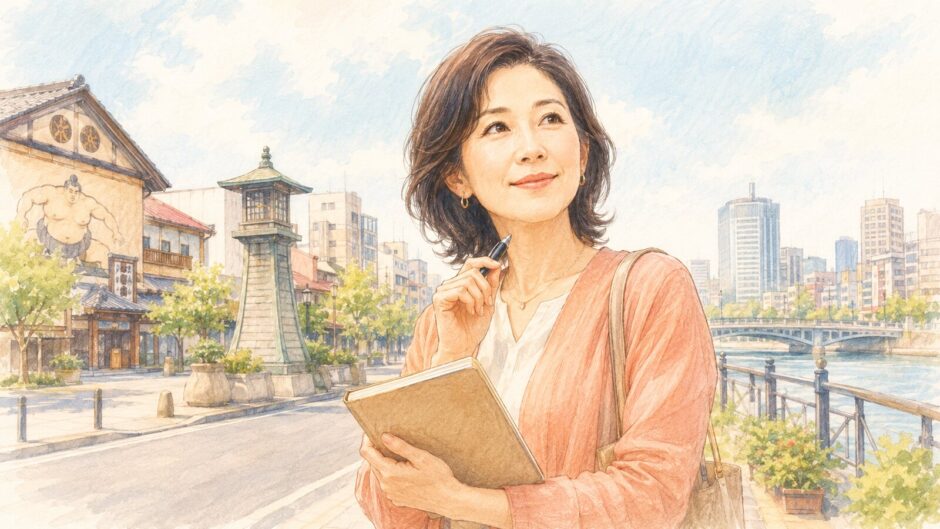 両国で英会話教室を探し銀座・新宿まで候補を広げる大人女性