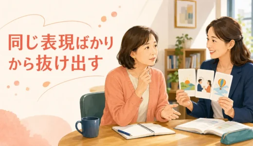 英会話で毎回同じ表現しか使えないときは？初心者が言い方を増やす練習法