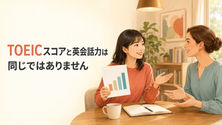 TOEICスコアと英会話力の違いを英会話講師と確認する初心者
