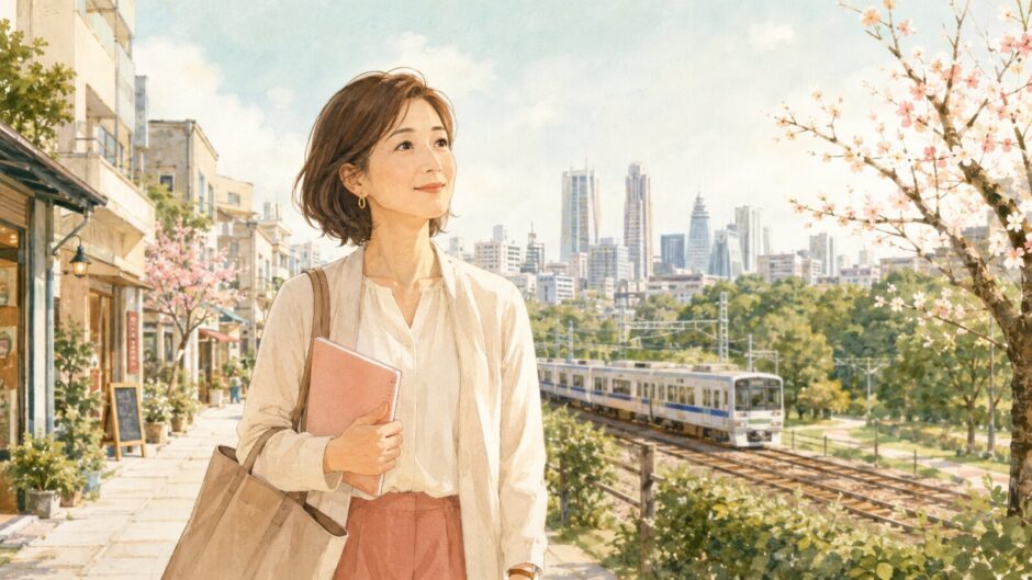 梅ヶ丘で英会話教室を探し小田急線で新宿まで広げる大人女性